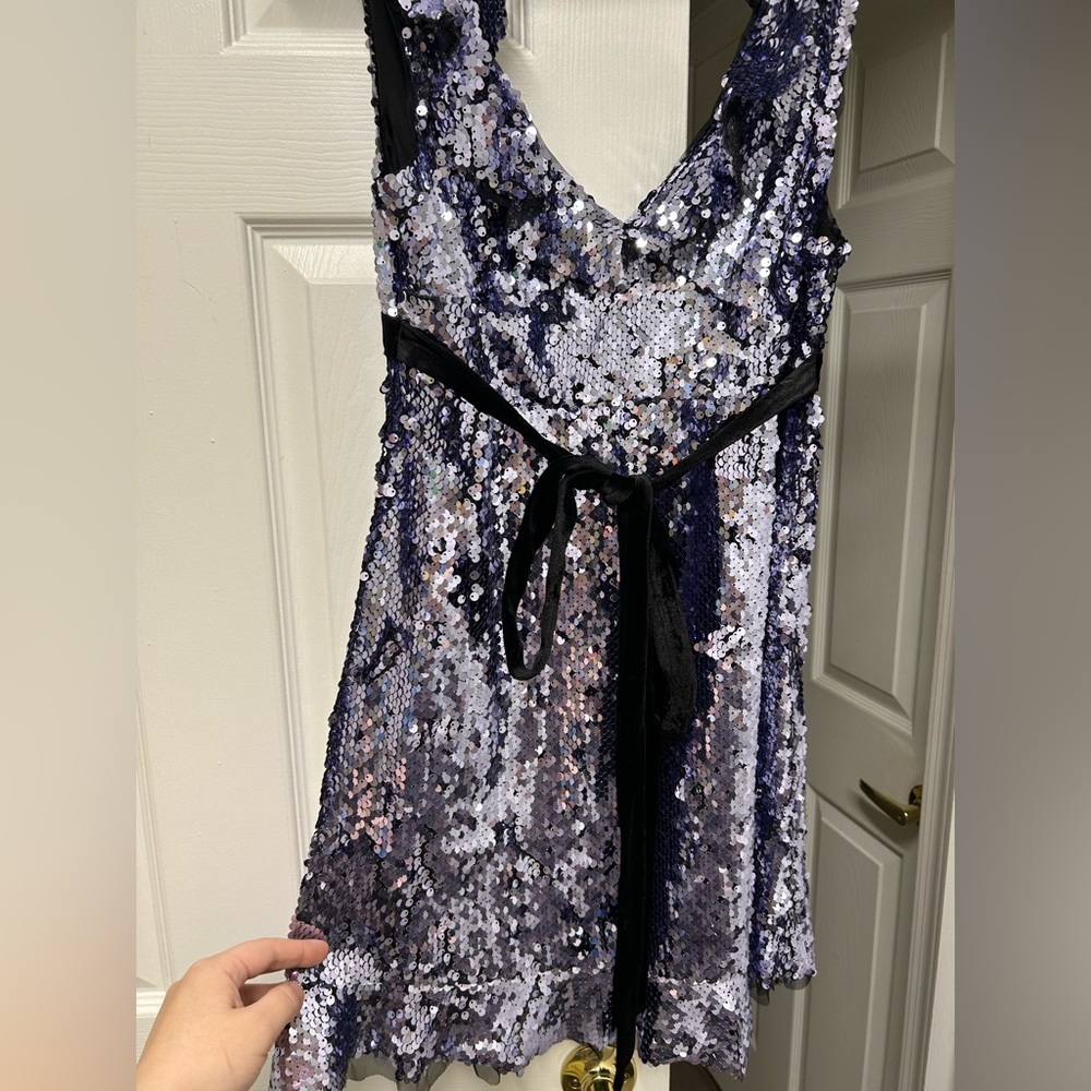 Free People Siren Sequin Mini Dress | Size 8 | Party Cocktail - Picture 6 of 13